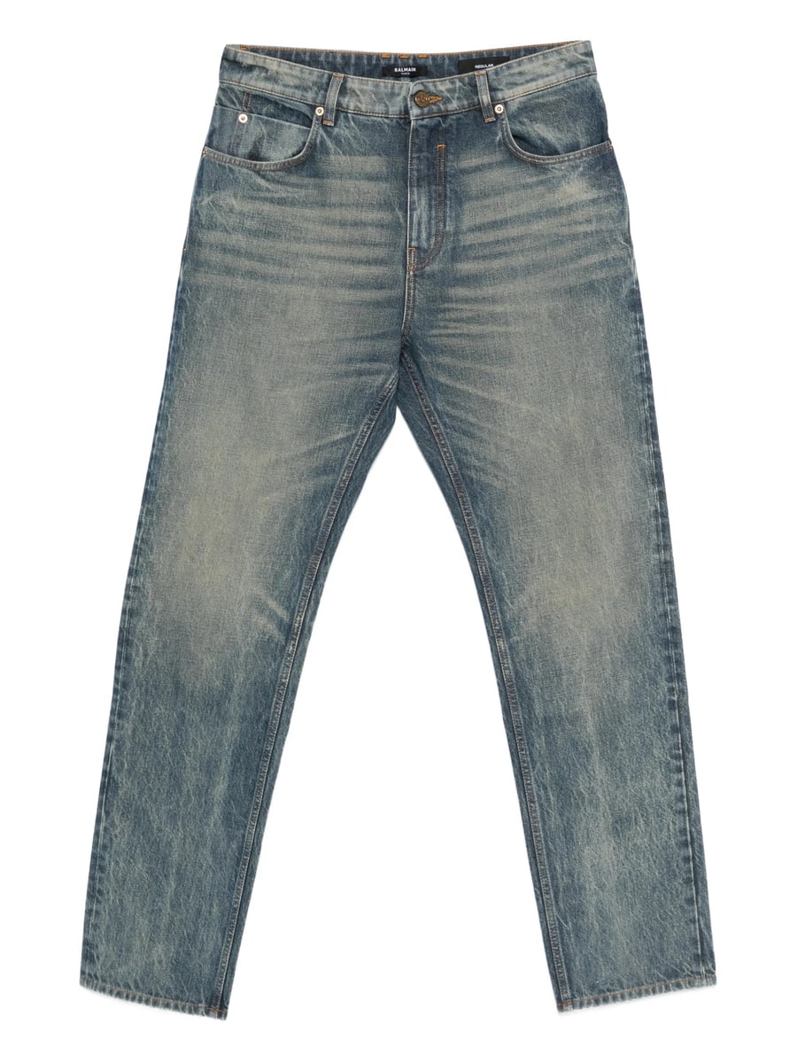 Balmain Balmain Logo-patch Jeans
