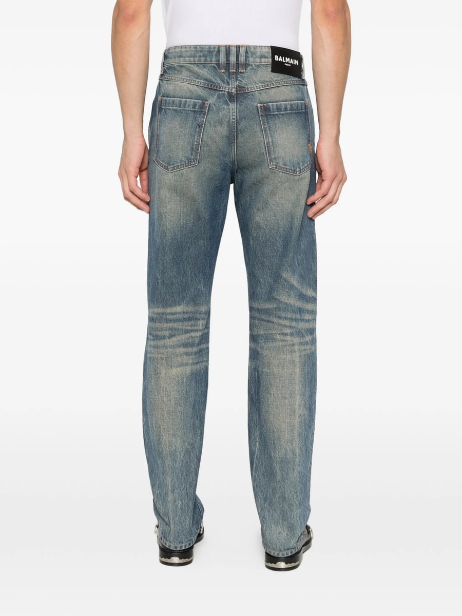 Balmain Balmain Logo-patch Jeans, view 5