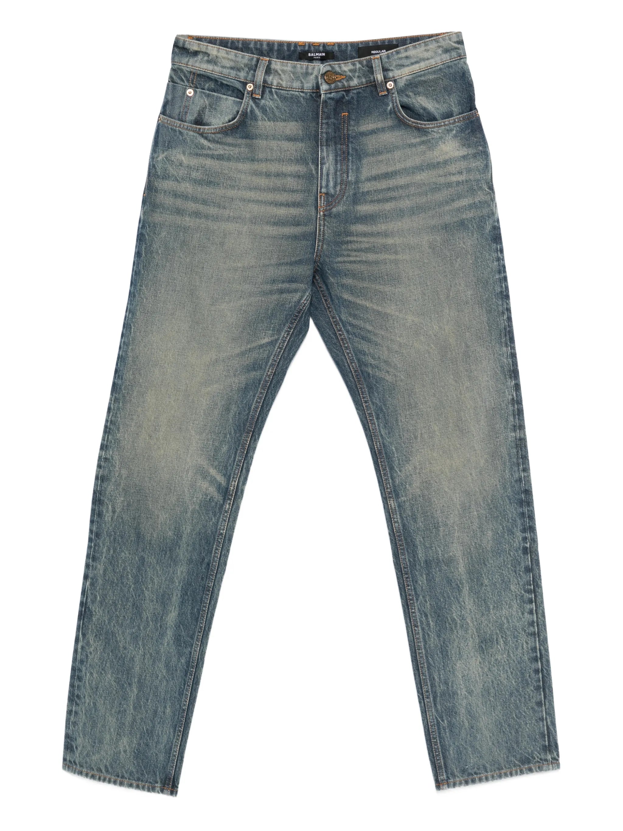 Balmain Balmain Logo-patch Jeans