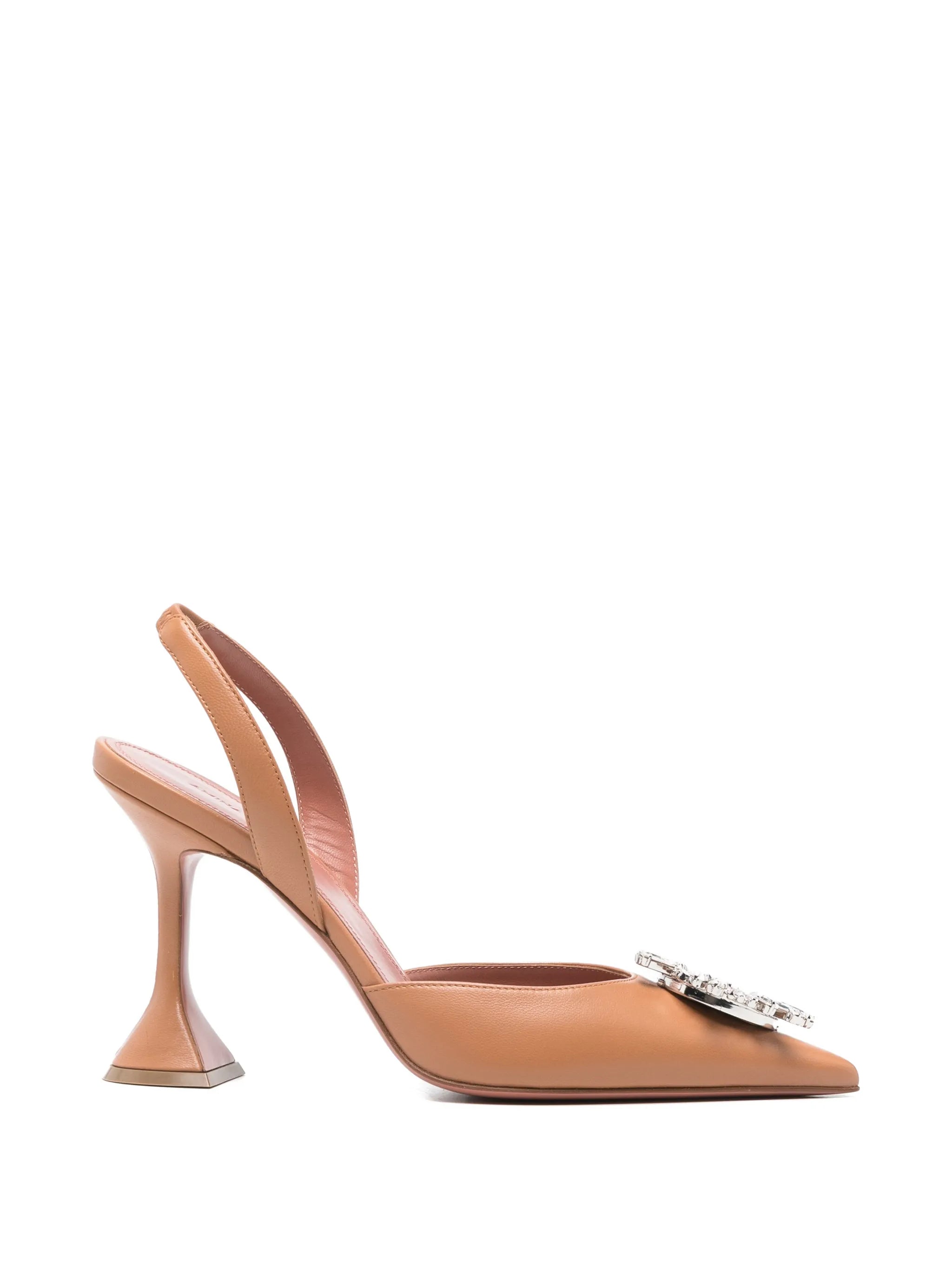 Amina Muaddi Amina Muaddi Begum Crystal-embellished Pointed Pumps