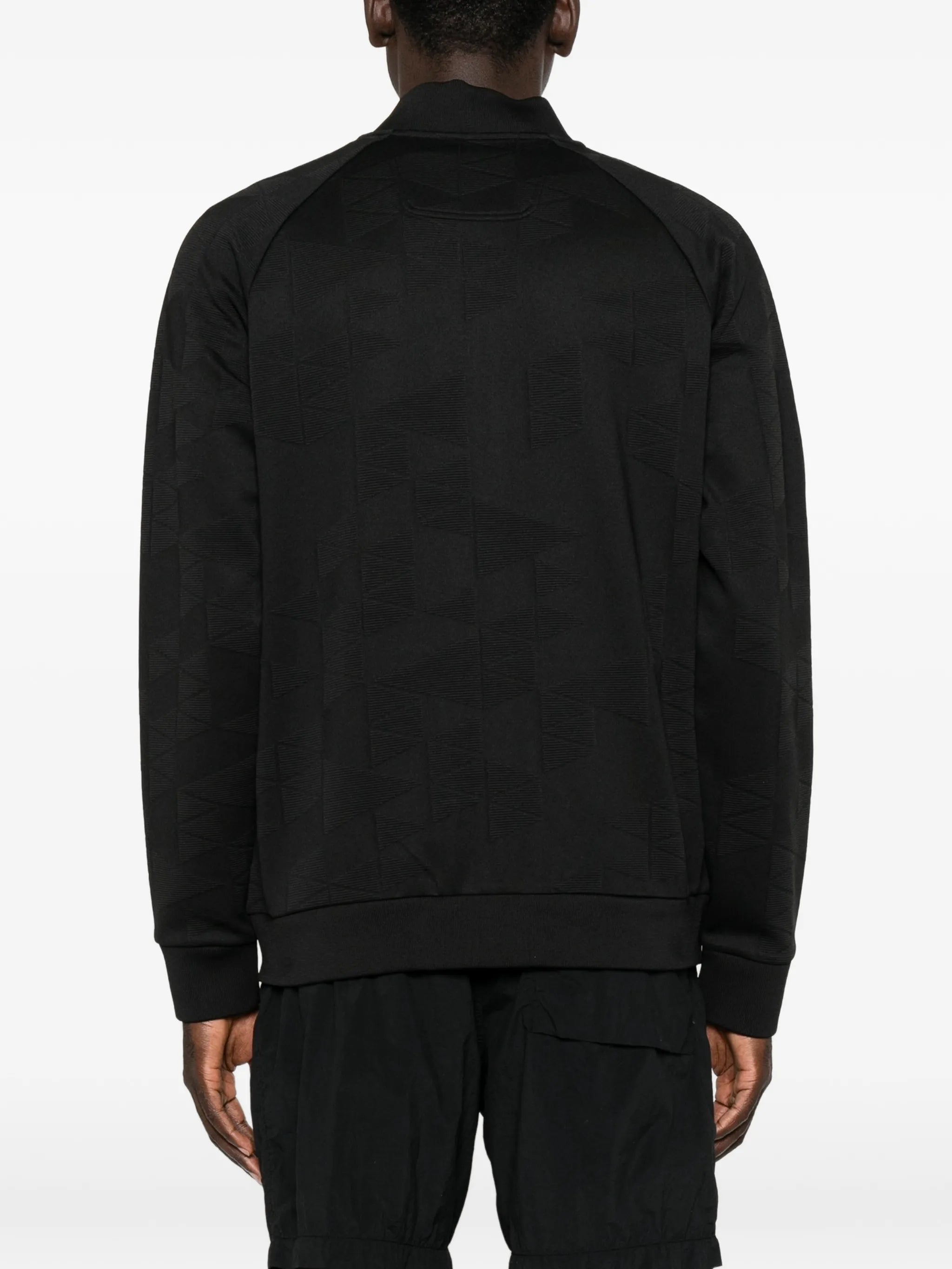 Boss Boss Geometric-pattern Zip-up Sweater, view 2